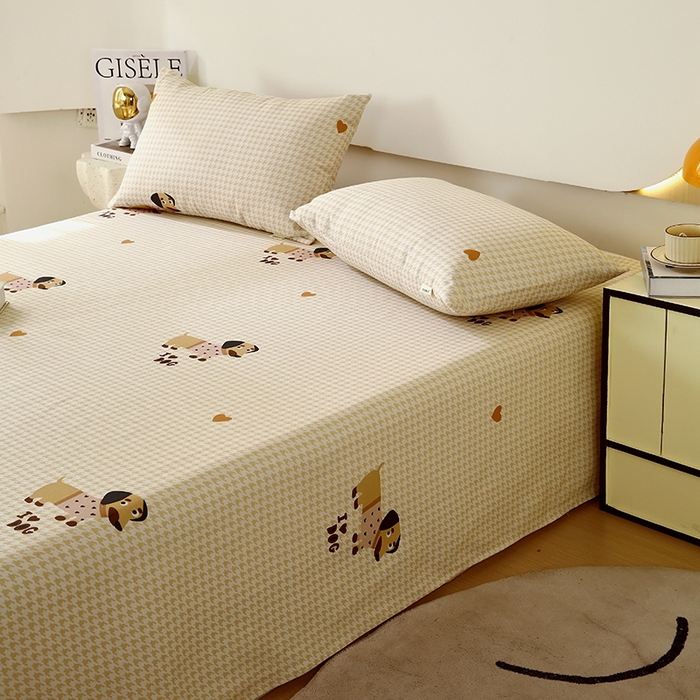 91家纺网 家纺一手货源 找家纺 爱彼家纺 2026新款古艺印花小碎花老粗布床单-粗纱系列二 土耳其