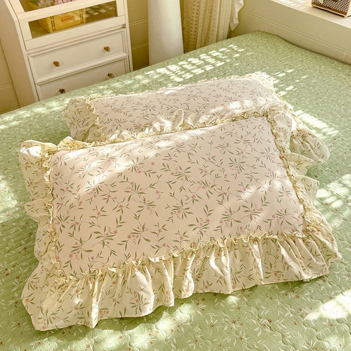 91家纺网 家纺一手货源 找家纺 （总）韩约家纺 2026新款法式大花边古法棉感床盖四件套