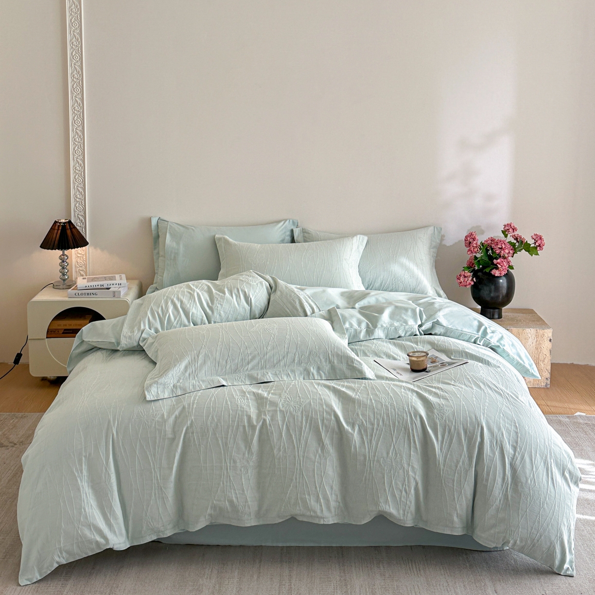 91家纺网 家纺一手货源 找家纺 （总）格里芬家纺 2026新款全棉纯棉40S精梳棉13376印花四件套