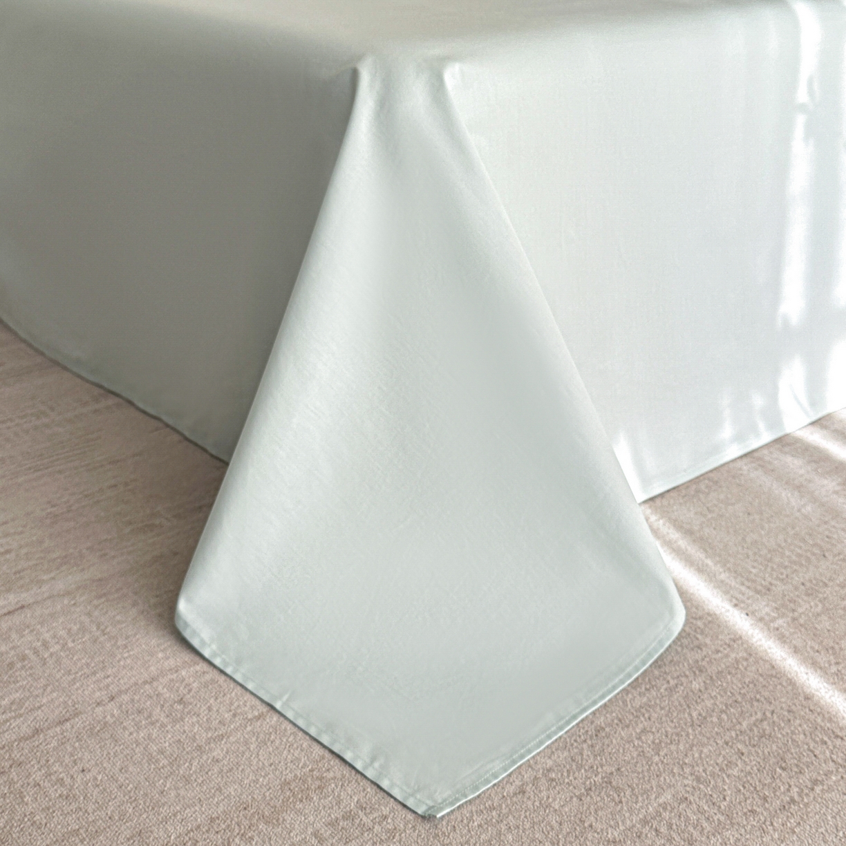 91家纺网 家纺一手货源 找家纺 格里芬家纺 2026新款全棉水洗立体浮雕提花纯棉四件套 蝶梦-湖水绿