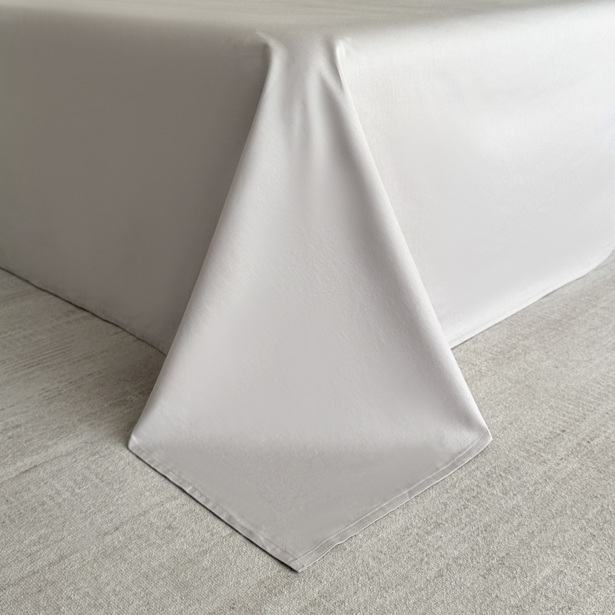 91家纺网 家纺一手货源 找家纺 格里芬家纺 2026新款全棉水洗立体浮雕提花纯棉四件套 伊贝斯-银灰