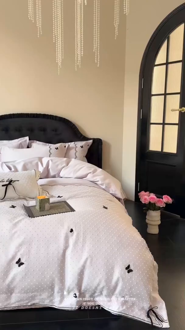 91家纺网 家纺一手货源 找家纺 （总）东方合美（原：皇家传奇） 2026新款纯棉长绒棉刺绣四件套-云小甜