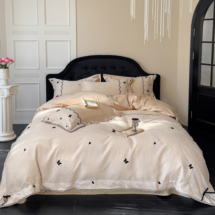 91家纺网 家纺一手货源 找家纺 东方合美（原：皇家传奇） 2026新款纯棉长绒棉刺绣四件套-云小甜 云小甜-阳光米