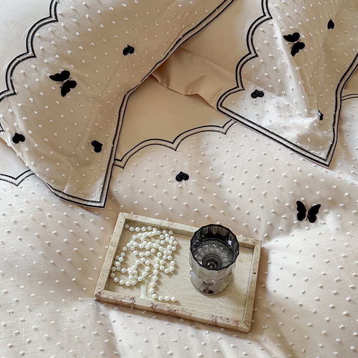 91家纺网 家纺一手货源 找家纺 东方合美（原：皇家传奇） 2026新款纯棉长绒棉刺绣四件套-云小甜 云小甜-阳光米