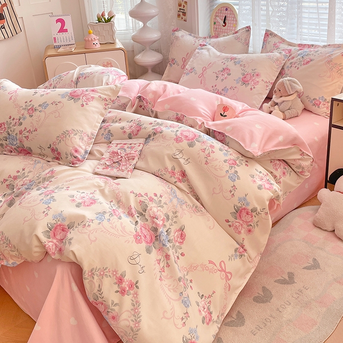 91家纺网 家纺一手货源 找家纺 （总）世爵 2026新款亲肤磨毛印花四件套