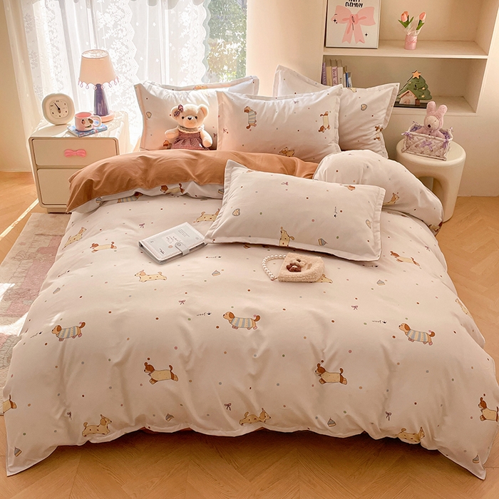 91家纺网 家纺一手货源 找家纺 （总）世爵 2026新款亲肤磨毛印花四件套