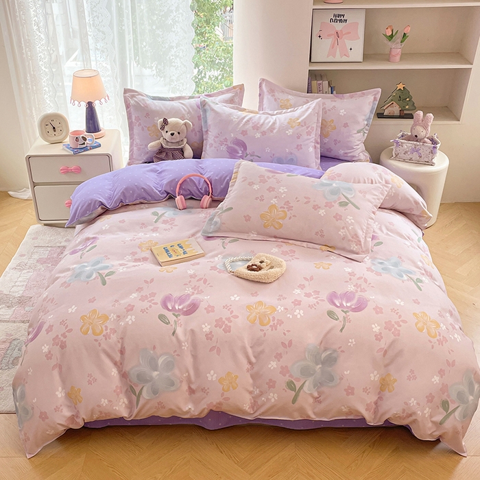 91家纺网 家纺一手货源 找家纺 （总）世爵 2026新款亲肤磨毛印花四件套