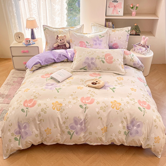 91家纺网 家纺一手货源 找家纺 （总）世爵 2026新款亲肤磨毛印花四件套