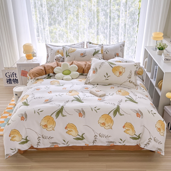 91家纺网 家纺一手货源 找家纺 （总）世爵 2026新款亲肤磨毛印花四件套