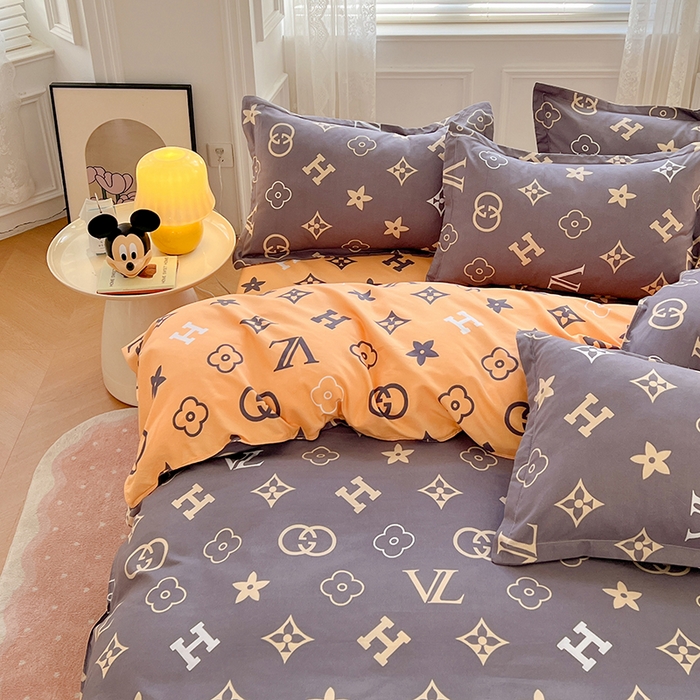 91家纺网 家纺一手货源 找家纺 世爵 2026新款亲肤磨毛印花四件套 新泽西