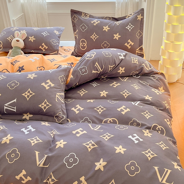 91家纺网 家纺一手货源 找家纺 世爵 2026新款亲肤磨毛印花四件套 新泽西