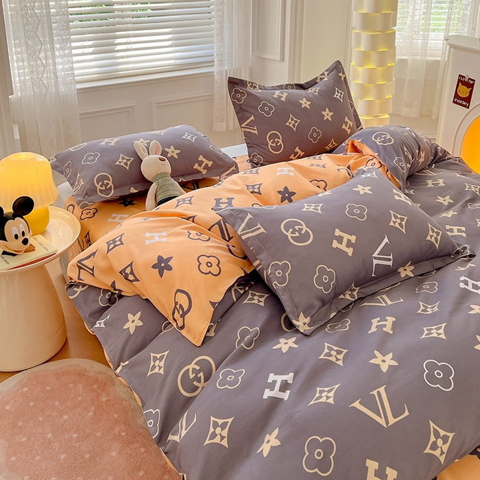 91家纺网 家纺一手货源 找家纺 世爵 2026新款亲肤磨毛印花四件套 新泽西