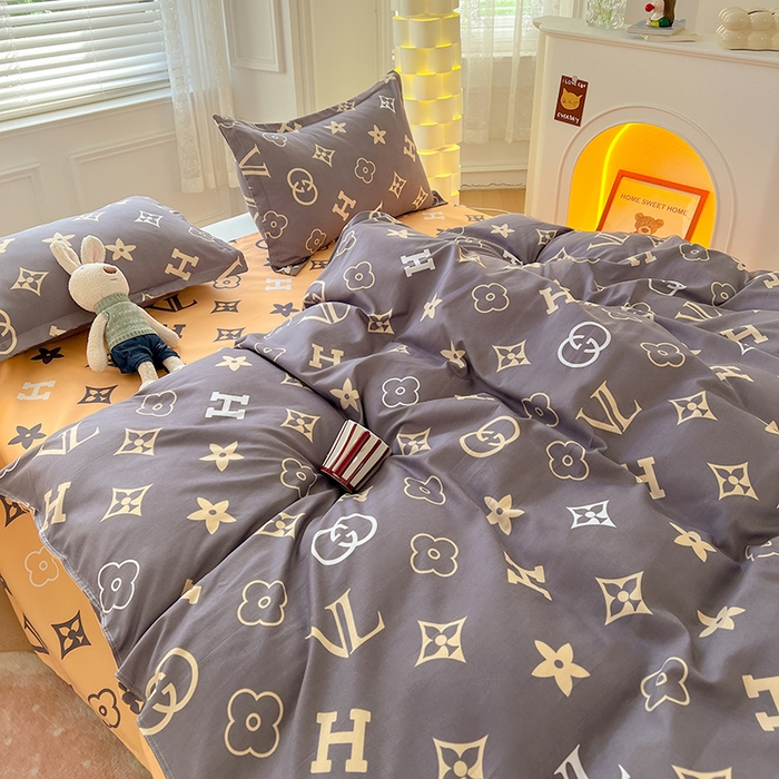 91家纺网 家纺一手货源 找家纺 世爵 2026新款亲肤磨毛印花四件套 新泽西