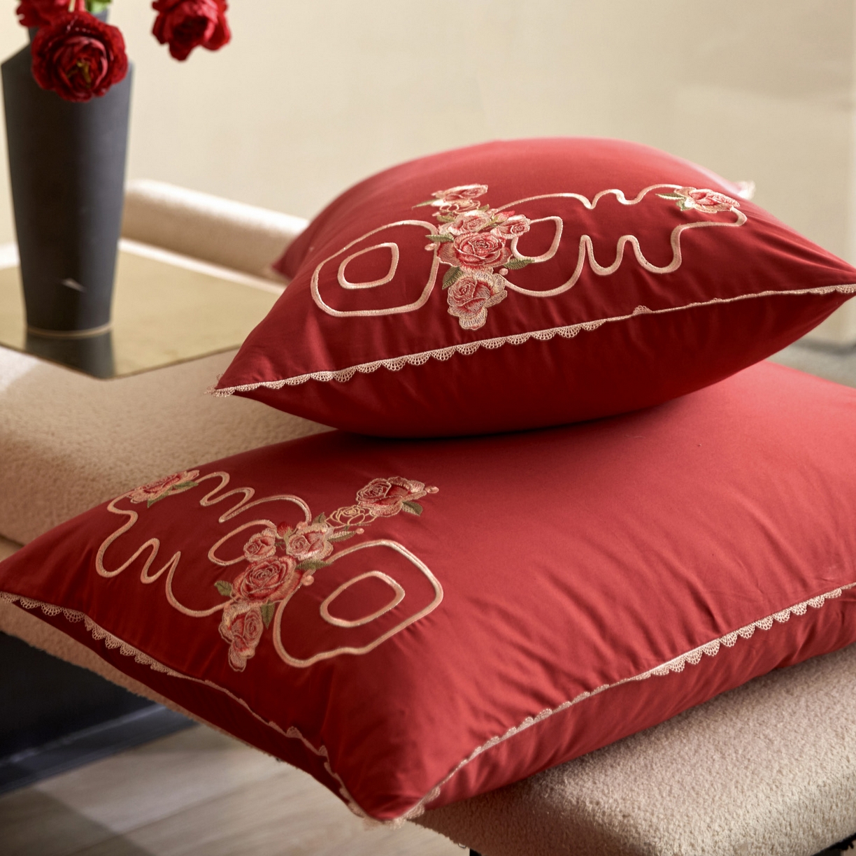 91家纺网 家纺一手货源 找家纺 （总）爱缦 2026新款花见喜系列100s pro全棉四件套-风格二（此款券后控价：标准388，大号408）