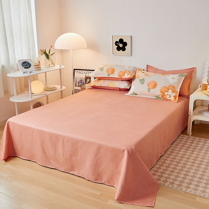 91家纺网 家纺一手货源 找家纺 世爵 2026新款亲肤磨毛印花单被套 暖阳花开