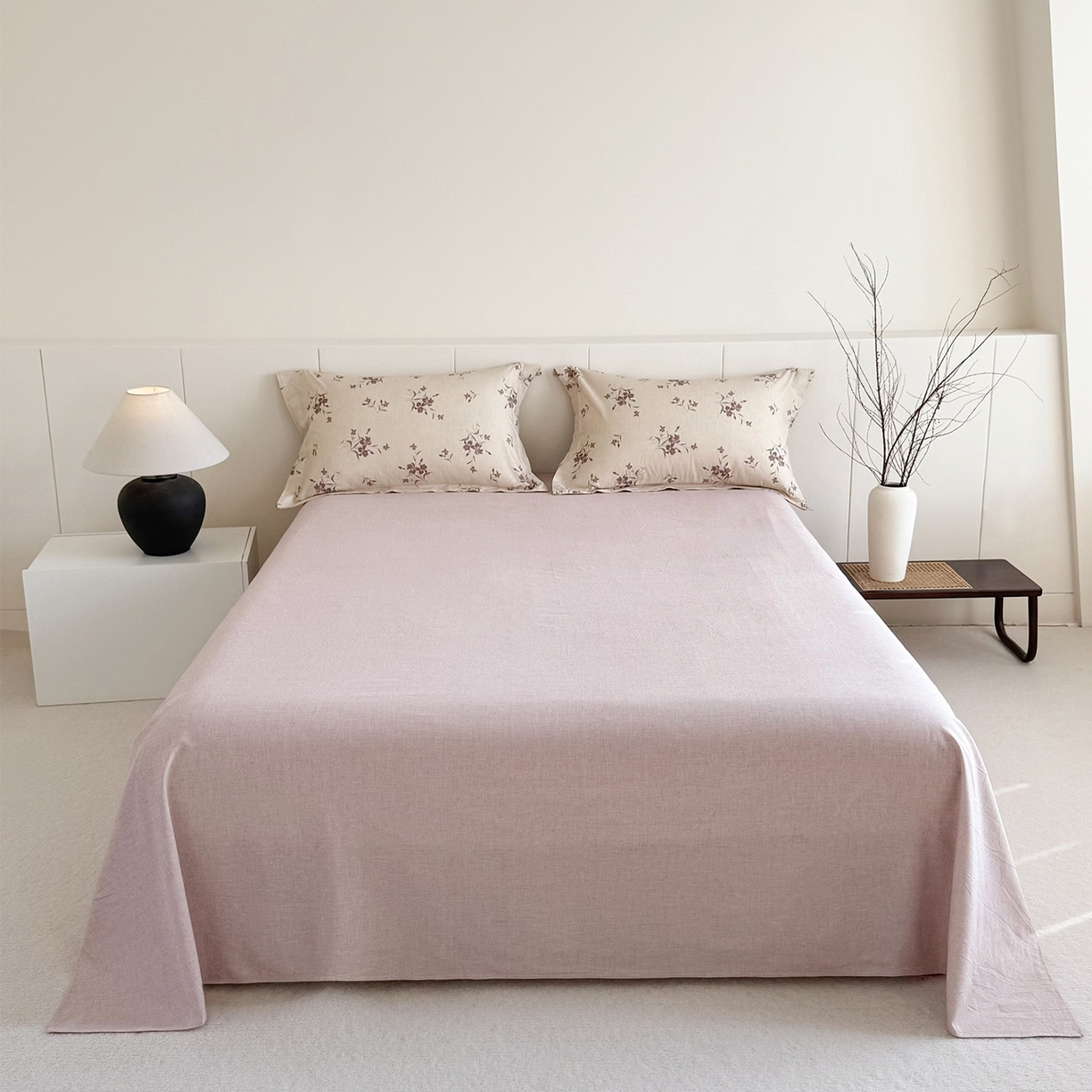 91家纺网 家纺一手货源 找家纺 锦罗绣 2026新款纯棉棉麻四件套 安柏丽