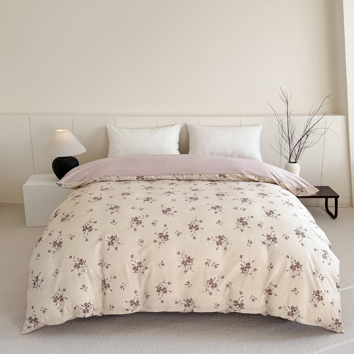 91家纺网 家纺一手货源 找家纺 锦罗绣 2026新款纯棉棉麻四件套 安柏丽