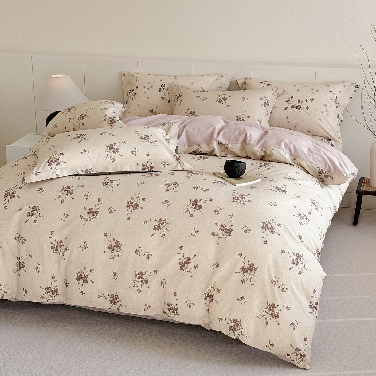 91家纺网 家纺一手货源 找家纺 锦罗绣 2026新款纯棉棉麻四件套 安柏丽