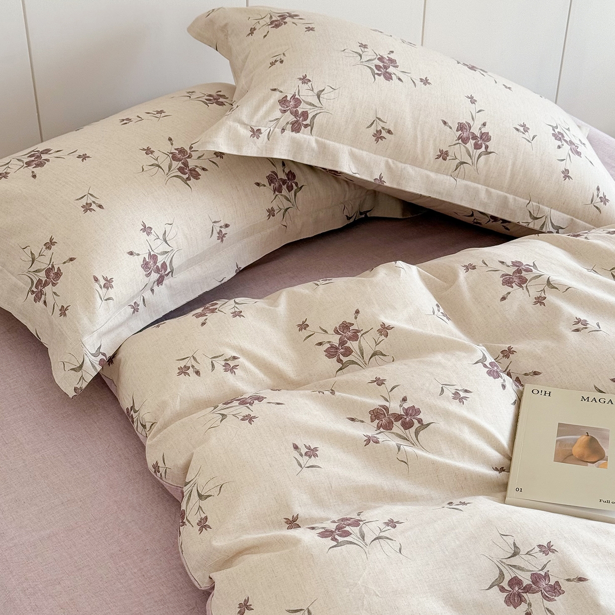 91家纺网 家纺一手货源 找家纺 锦罗绣 2026新款纯棉棉麻四件套 安柏丽