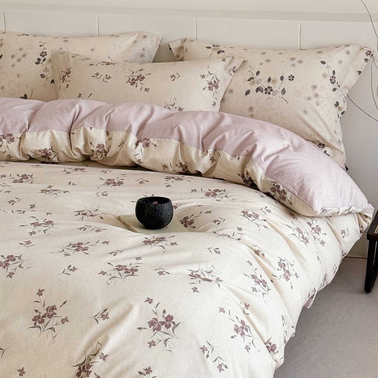 91家纺网 家纺一手货源 找家纺 锦罗绣 2026新款纯棉棉麻四件套 安柏丽