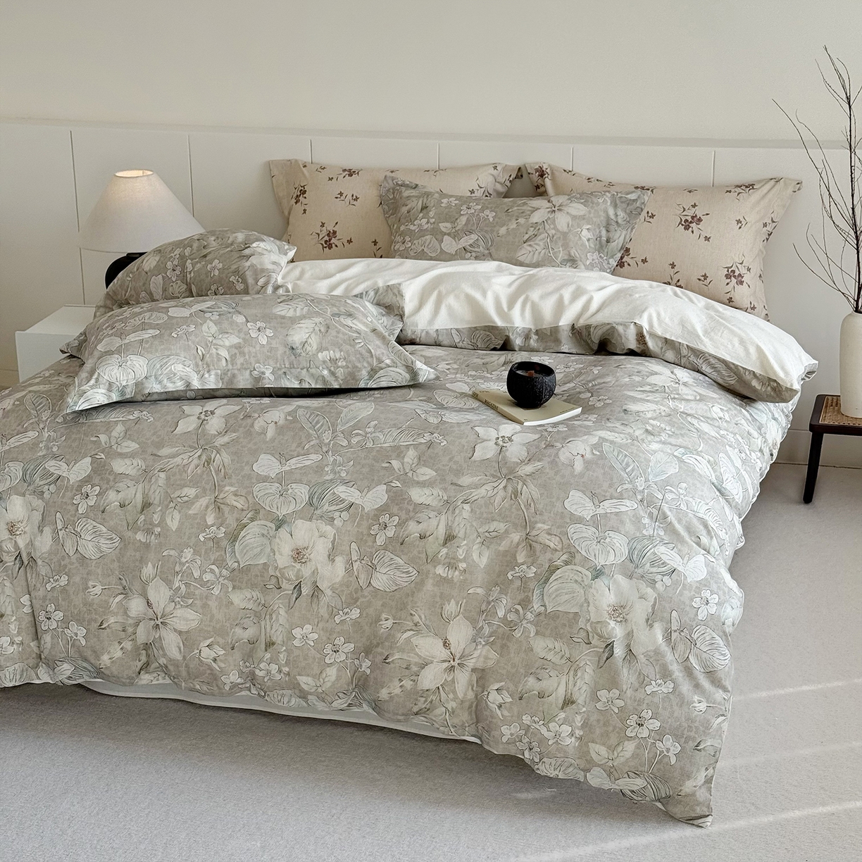 91家纺网 家纺一手货源 找家纺 锦罗绣 2026新款纯棉棉麻四件套 风和沐语