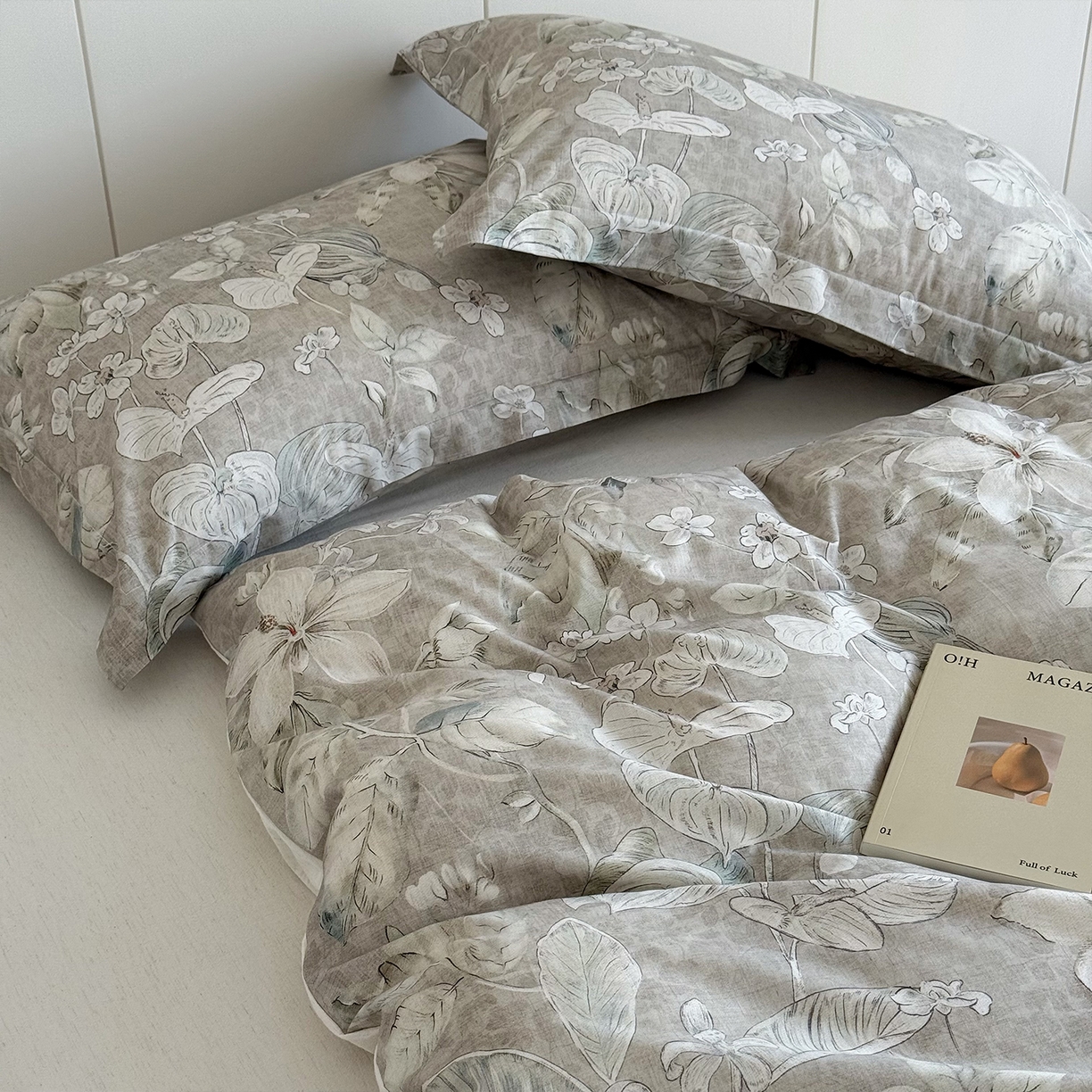 91家纺网 家纺一手货源 找家纺 锦罗绣 2026新款纯棉棉麻四件套 风和沐语