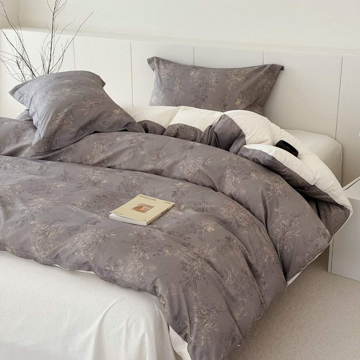 91家纺网 家纺一手货源 找家纺 锦罗绣 2026新款纯棉棉麻四件套 花样午后