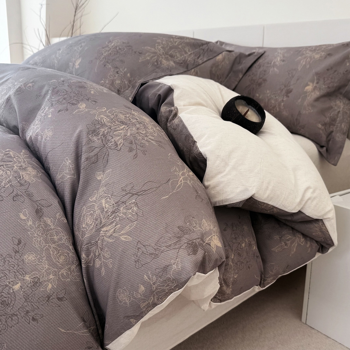 91家纺网 家纺一手货源 找家纺 锦罗绣 2026新款纯棉棉麻四件套 花样午后