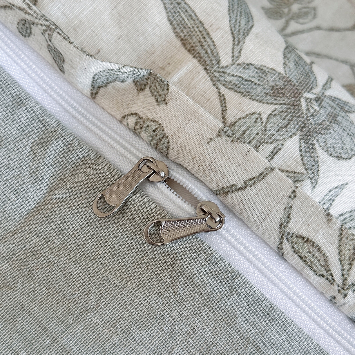 91家纺网 家纺一手货源 找家纺 锦罗绣 2026新款纯棉棉麻四件套 花隐溪