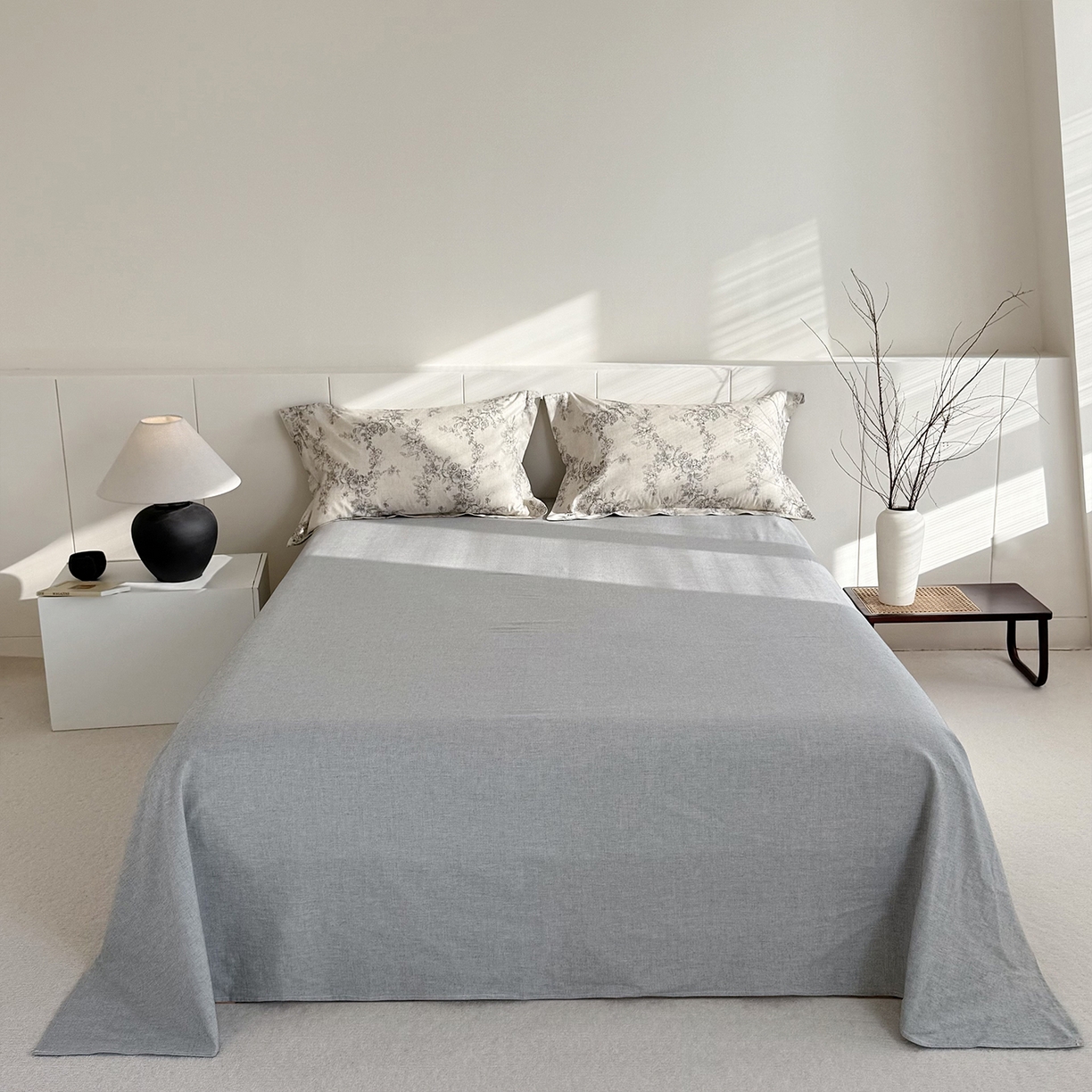 91家纺网 家纺一手货源 找家纺 锦罗绣 2026新款纯棉棉麻四件套 玫萱