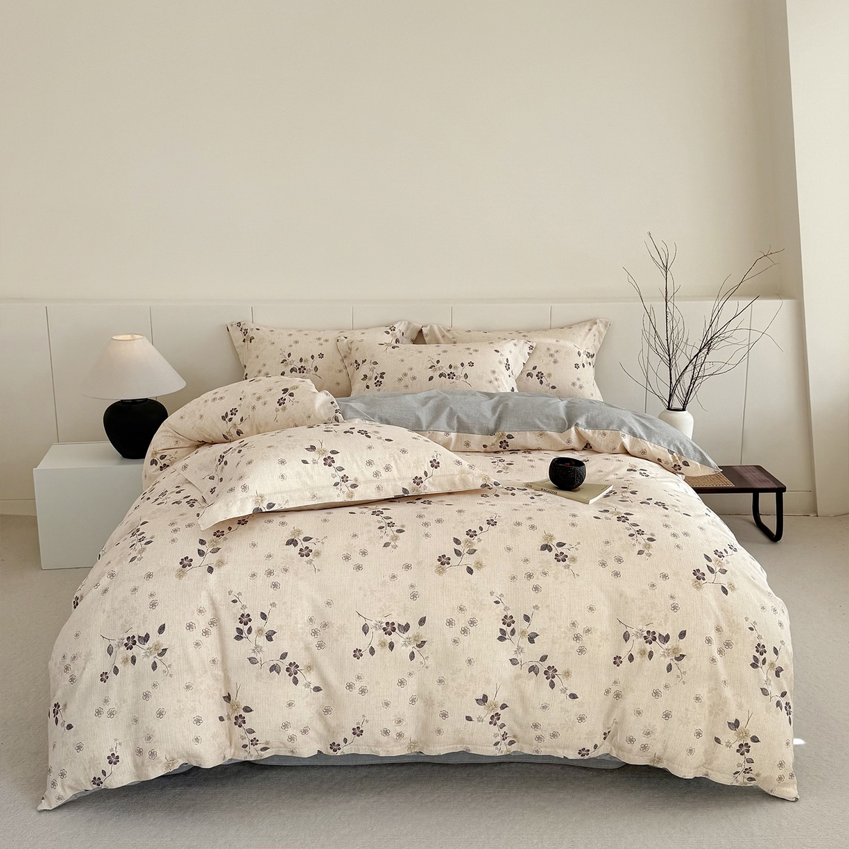 锦罗绣 2026新款纯棉棉麻四件套 梦花吟