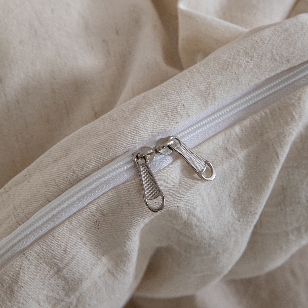 91家纺网 家纺一手货源 找家纺 锦罗绣 2026新款纯棉棉麻四件套 棉麻-米白