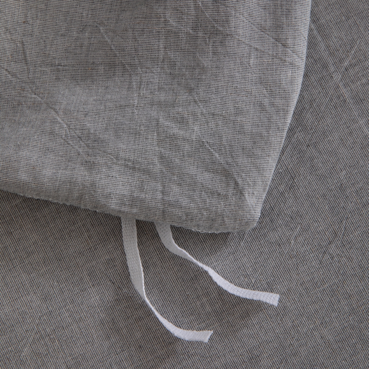 91家纺网 家纺一手货源 找家纺 锦罗绣 2026新款纯棉棉麻四件套 棉麻-浅灰