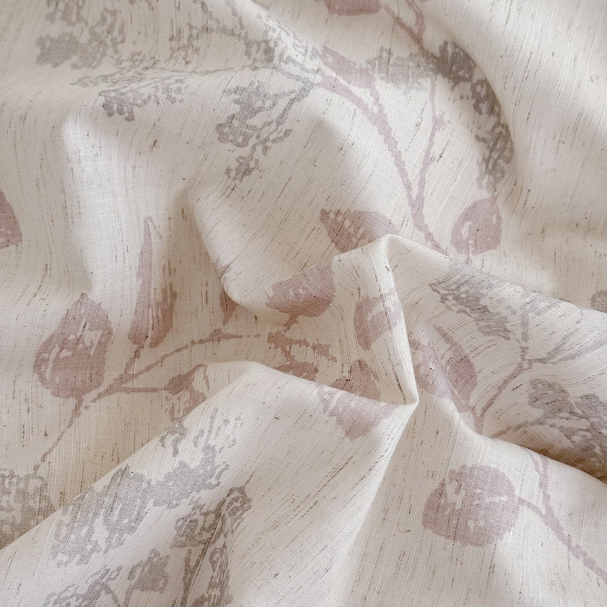 91家纺网 家纺一手货源 找家纺 锦罗绣 2026新款纯棉棉麻四件套 清风花叙