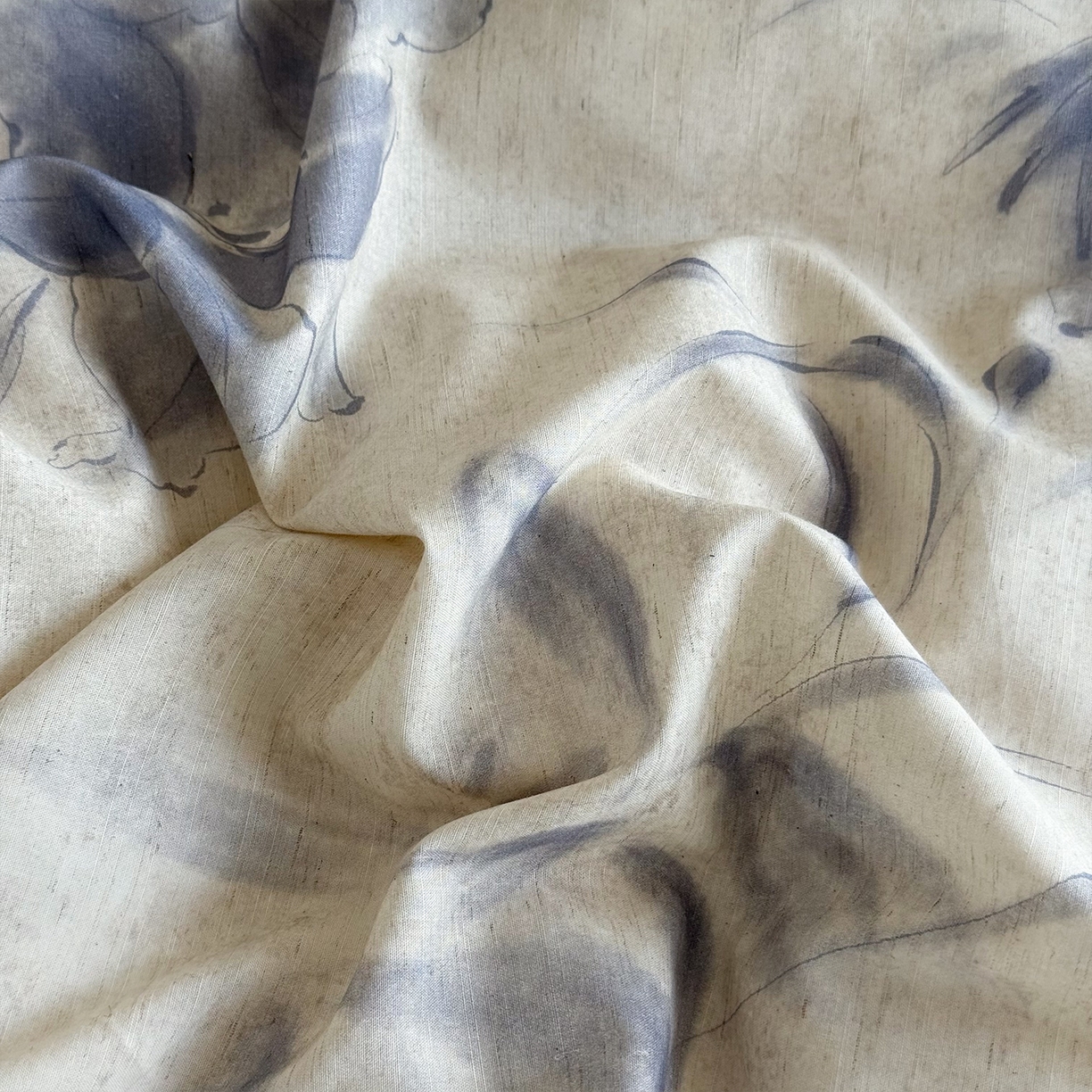 91家纺网 家纺一手货源 找家纺 锦罗绣 2026新款纯棉棉麻四件套 柔眠花韵