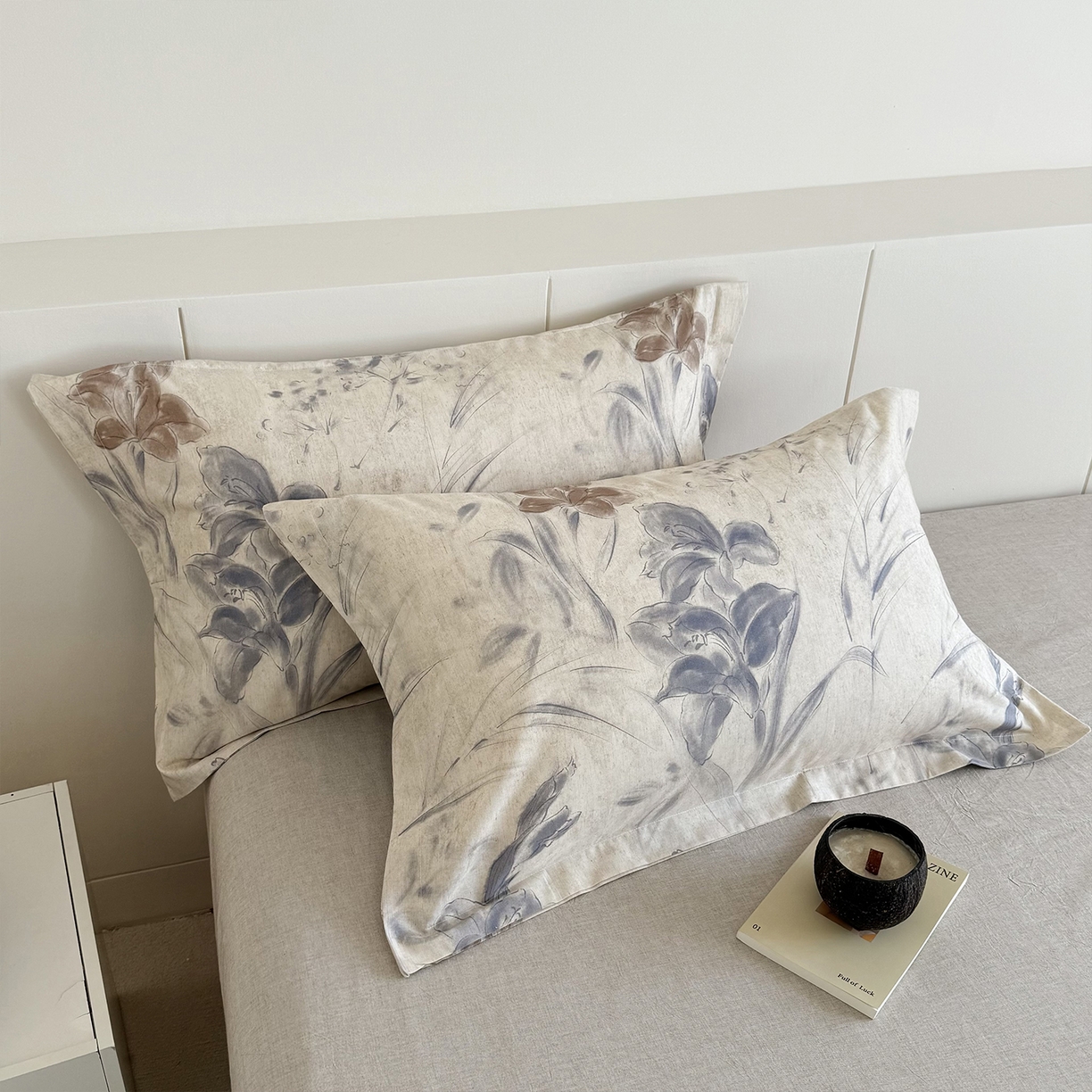 91家纺网 家纺一手货源 找家纺 锦罗绣 2026新款纯棉棉麻四件套 柔眠花韵