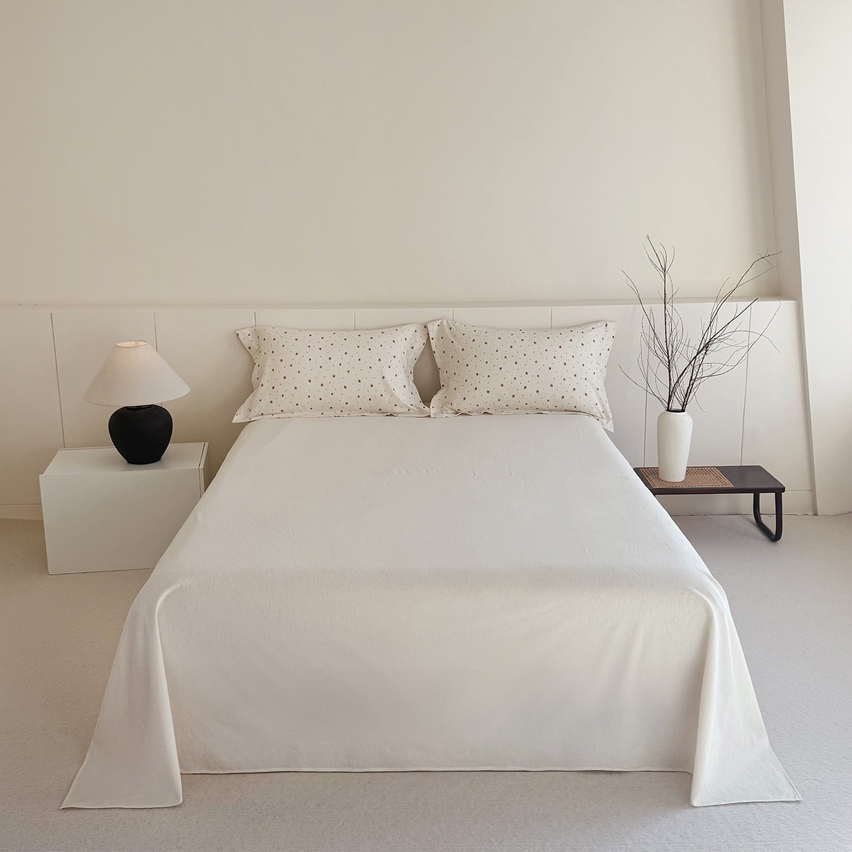 91家纺网 家纺一手货源 找家纺 锦罗绣 2026新款纯棉棉麻四件套 甜蜜草莓