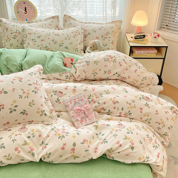 世爵 2026新款亲肤磨毛印花单被套 甜美庄园