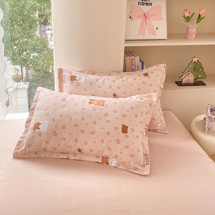 91家纺网 家纺一手货源 找家纺 世爵 2026新款亲肤磨毛印花单被套 甜喵语