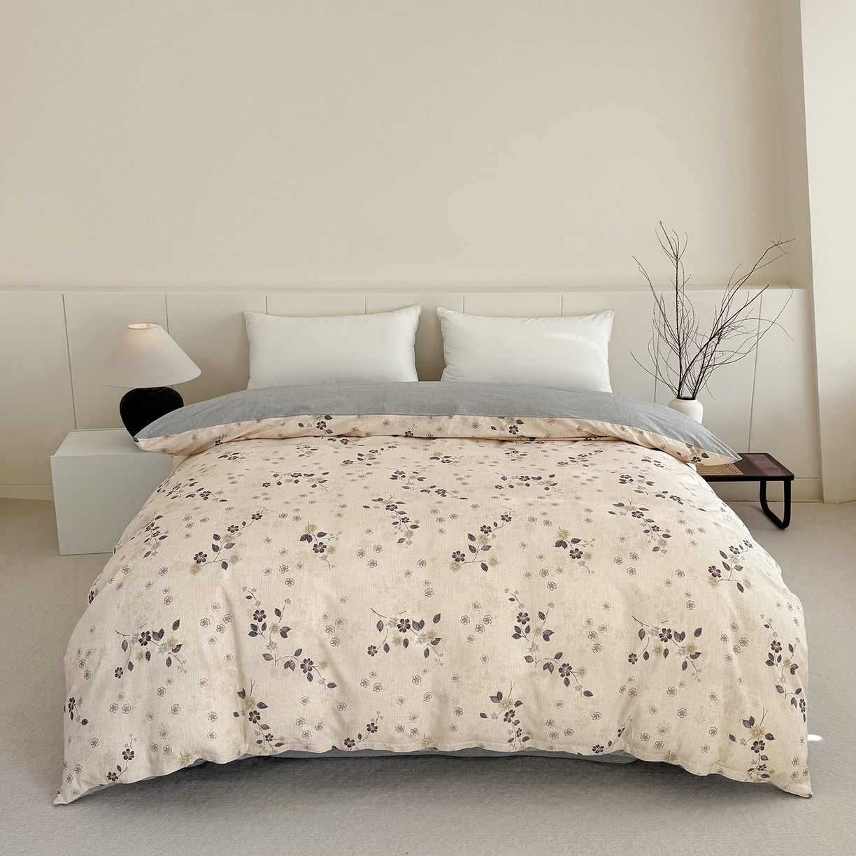 91家纺网 家纺一手货源 找家纺 （总）锦罗绣 2026新款纯棉棉麻四件套-单被套