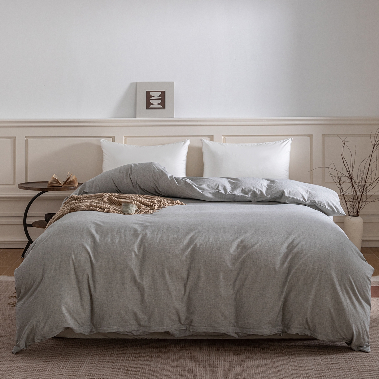 91家纺网 家纺一手货源 找家纺 （总）锦罗绣 2026新款纯棉棉麻四件套-单被套