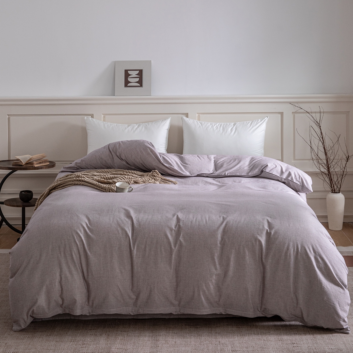 91家纺网 家纺一手货源 找家纺 （总）锦罗绣 2026新款纯棉棉麻四件套-单被套