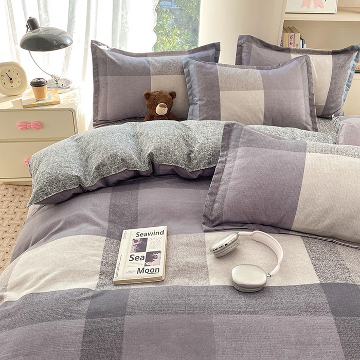 91家纺网 家纺一手货源 找家纺 世爵 2026新款亲肤磨毛印花单被套 文森格