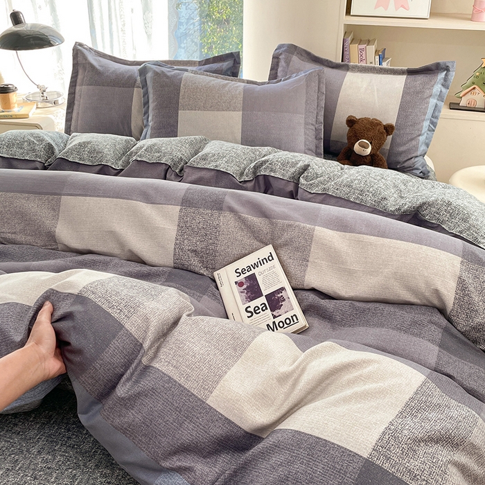 91家纺网 家纺一手货源 找家纺 世爵 2026新款亲肤磨毛印花单被套 文森格