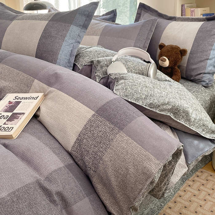 91家纺网 家纺一手货源 找家纺 世爵 2026新款亲肤磨毛印花单被套 文森格