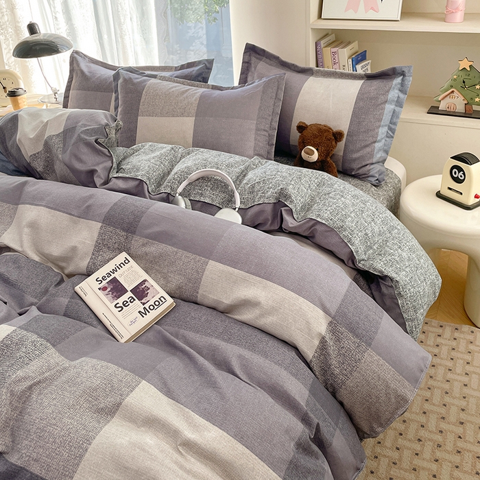 91家纺网 家纺一手货源 找家纺 世爵 2026新款亲肤磨毛印花单被套 文森格