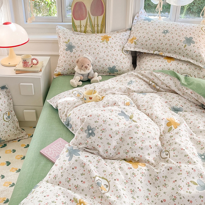 91家纺网 家纺一手货源 找家纺 世爵 2026新款亲肤磨毛印花单被套 小家碧玉