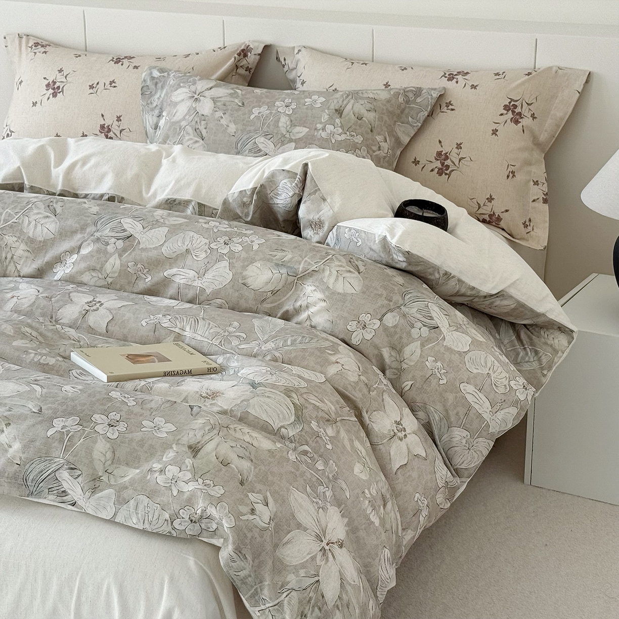 91家纺网 家纺一手货源 找家纺 锦罗绣 2026新款纯棉棉麻四件套-单被套 风和沐语