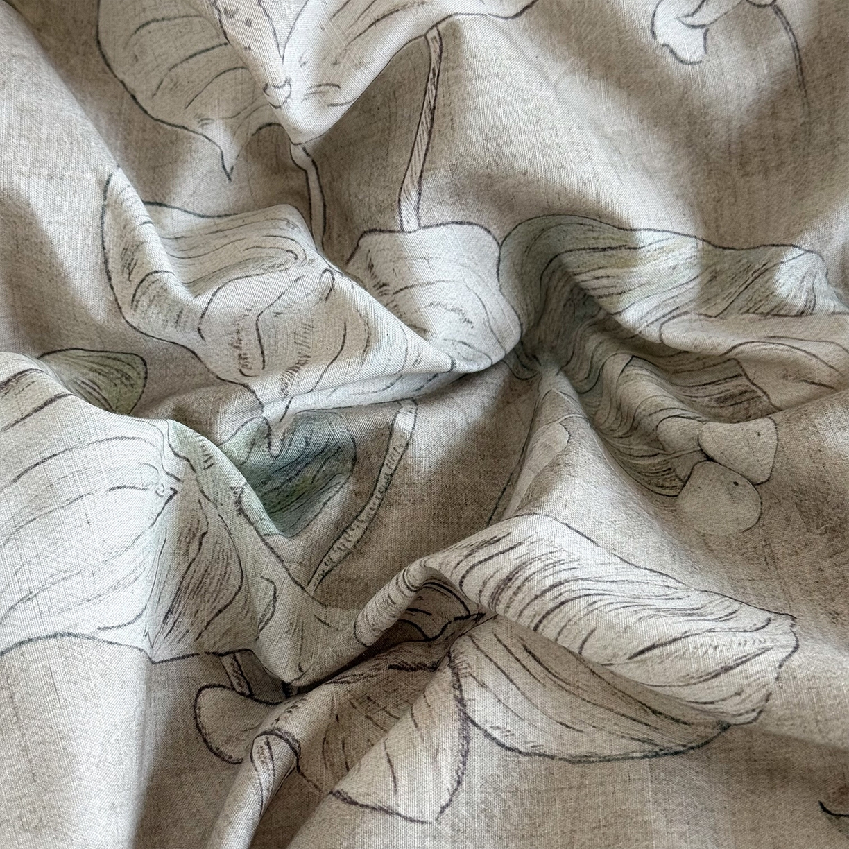 91家纺网 家纺一手货源 找家纺 锦罗绣 2026新款纯棉棉麻四件套-单被套 风和沐语