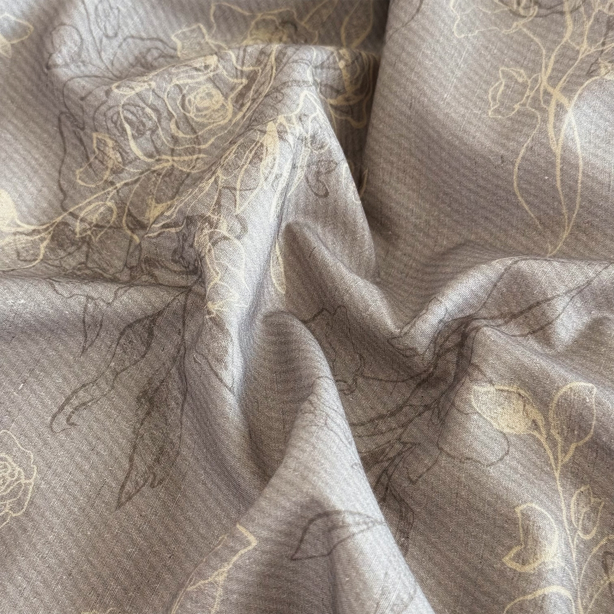 91家纺网 家纺一手货源 找家纺 锦罗绣 2026新款纯棉棉麻四件套-单被套 花样午后